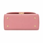 Marvona Leather Top Handle Handbag – Blush Pink - Image 4