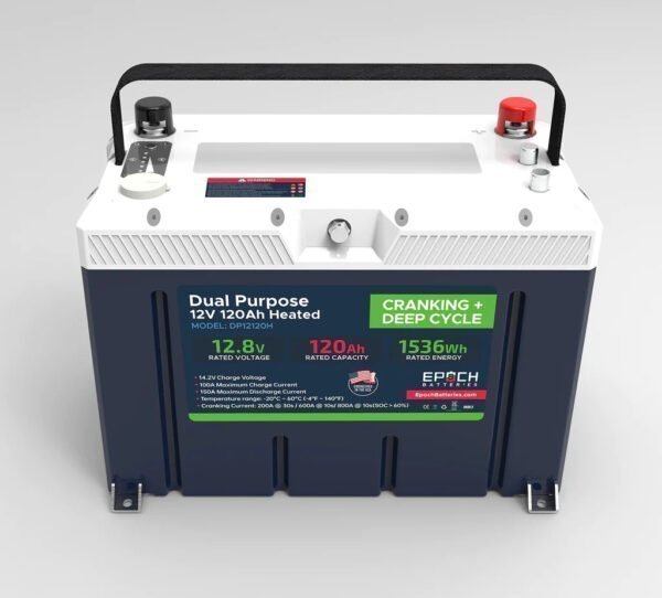 12v-120ah-group-27-lifepo4-battery-cranking-deep-cycle-lithium-battery-dual-purpose-marine-battery-1-tiny-boat-nation-600x542-1.jpg 12V 120AH Group 27 LiFePO4 Battery Cranking & Deep Cycle Lithium Battery (Dual Purpose) - Image 1