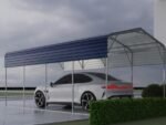 11x19FT Heavy Duty Metal Carport | Galvanized Outdoor Shelter for Cars, Boats & Parties - Image 5