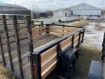 7×10 Heavy-Duty Utility Trailer – Single Axle with Wood Floor & LED Lights - Image 3
